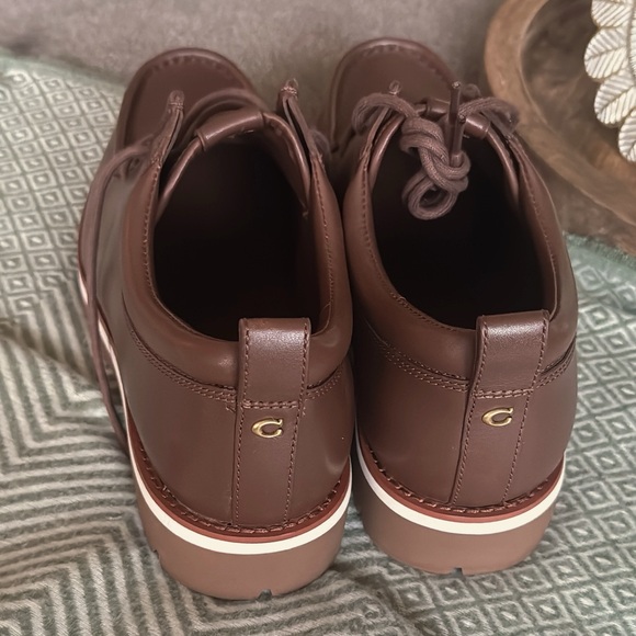 Coach Tan Leather Shoes - Picture 1 of 7